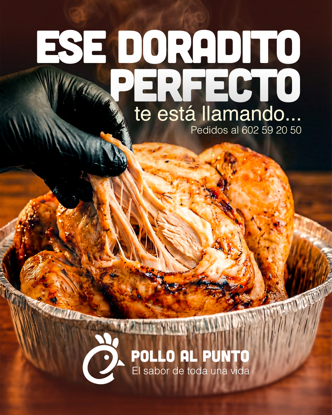 Ese doradito perfecto te está llamando — Pollo al Punto